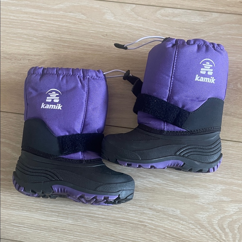 Kamik Kids' Purple and Black Snow Boots